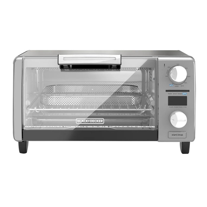 Black+Decker Black & Decker Crisp ''N Bake Air Fry Digital 4 Slice Toaster Oven Wayfair
